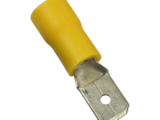 Terminal tipo macho aislada / 12 - 10 AWG / Amarillo / Paquete de 25 piezas.