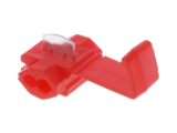 Terminal tipo almeja / 22 - 18 AWG / Rojo / Paquete de 25 piezas.