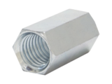 Cople hexagonal roscado cuerda maquina galvanizado de 6.5 mm (1/4")