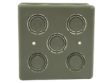 Caja Cuadrada  de 1/2" - 3/4" para PVC Conduti Pesado.