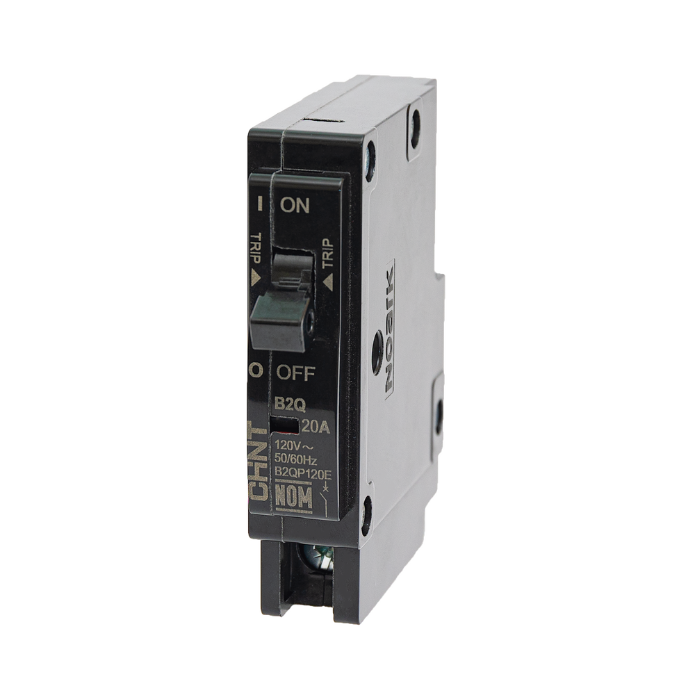 Interruptor Termomagnético Enchufable, Serie: B2Q, 1P, 20A, 120/240V (SKU:1002263)