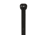 Cincho de Nylon 6.6 Dome-Top®, Con Lengüeta de Bloqueo de Acero Inoxidable, 203 mm largo x 4.7mm ancho, Color Negro, Exterior Resistente a Rayos UV, Paquete de 100pz
