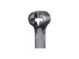 Cincho de Nylon 6.6 Dome-Top®, Con Lengüeta de Bloqueo de Acero Inoxidable, 620 mm largo x 7mm ancho, Color Negro, Exterior Resistente a Rayos UV, Paquete de 100pz