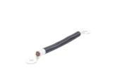 Cable para Baterías, 0.2m, Negro, Calibre 2 AWG con Terminales de Ojo en Ambos Extremos