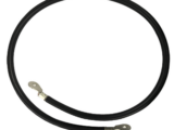 Cable para Baterías, 1 m, Negro, Calibre 2 AWG con Terminales de Ojo en Ambos Extremos