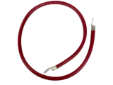 Cable para Baterías  1 m, Rojo, Calibre 2 AWG con Terminales de Ojo en Ambos Extremos