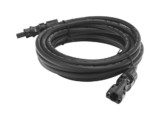 Cable Fotovoltaico 2.5 m, Negro, Calibre 10 AWG con Terminales MC4 en Ambos Extremos