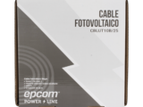 Cable Fotovoltaico Negro / Cobre Estañado / 6 mm² (10 AWG) / 2000V / Rollo de 25 m / / UL 4703 y TUV