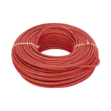 Cable Fotovoltaico Rojo / Cobre Estañado / 6 mm² (10 AWG) / 2000V / Rollo 100m / UL 4703 y TUV