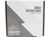 Cable Fotovoltaico Negro / Cobre Estañado / 4 mm² (12 AWG) / 2000V / Rollo de 50 m / / UL 4703 y TUV