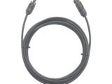 Cable Fotovoltaico / 1 metro / Color Negro / Calibre 10 AWG / Terminal MC4-Macho y Hembra en  ambos extremos