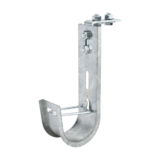 Soporte (Gancho) tipo J-Hook, hasta 28 cables Cat6, ideal para soportar cableado en los espacios de manipulación al aire, Para instalación en interior