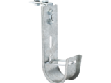 Soporte (Gancho) tipo J-Hook, hasta 28 cables Cat6, ideal para soportar cableado en los espacios de manipulación al aire, Para instalación en interior