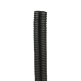 Tubo Corrugado Abierto para Protección de Cables, 1.25 in (31.8 mm) de Diámetro, 15.2 m de Largo, Color Negro