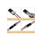 Bolsa con 25 conectores / Enchufables / Para 2 cables / compatibles en calibre 22 al 18 AWG