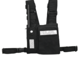 Pechera Universal Sin Logo con Soporte para Radio y Bolígrafo más Bolsa con Cinta Adherente para su Seguridad.