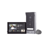 Video Portero Conexión a 2 Hilos Entre Monitor y Frente de Calle / Wi-Fi 6 Dual Band 2.4 y 5GHz con Cámara 4K / Reconocimiento de Venas de Palma / Reconocimiento Facial / Visión Nocturna en Color / IP65 Exterior Con Protección