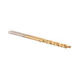 Broca de acero alta velocidad de 3/16” con recubrimiento de nitrito de titanio.