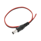 Cable con Conector Macho (Pigtail) / Alimentación para Vcc con Puntas Libres / Polarizado / Largo 22 cm (8.66 Pulgadas) / Calibre 22AWG.