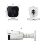 Bala IP 8 MP | IK10/IP67 |  IR 40 M | Entrada/Salida de Alarma | POE | Audio de Dos Vias | MicroSD (256 GB)
