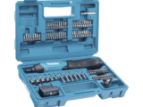 Atornillador Reversible (Broquero 1/4) de 220 RPM con Cargador USB (Incluye 81 Puntas).