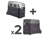 Estación de Energía Portátil DELTA PRO 3600Wh Litio LFP / 5 AC 3600W (7200W Pico) / 2 USB-C 200W / Capacidad para Aumentar Respaldo / Cargador de Coche 10A a 12.6V / Conectividad WiFi y Bluetooth (App) / Carga Solar 1600W Ma