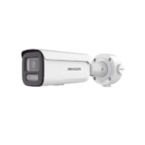 Bala IP 8 Megapixel (4K) / Lente Mot. 2.7 a 13.5 mm / Dual Light (60 mts IR + 60 mts Luz Blanca) / Darkfighter S / Exterior IP67  / IK10 / WDR 130 dB / 4 Analíticos: AcuSense, Deteccion Facial, Conteo de Personas por Cruce y Zona