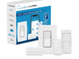 (Caseta Wireless) Kit Hub controlador, atenuador, control remoto PICO, base de pared y tapa.