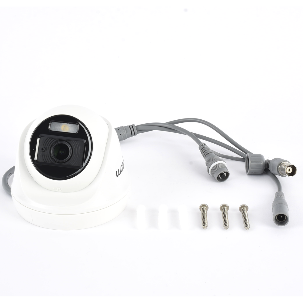 Turret TURBOHD 2 Megapíxel (1080p) / Imagen a color 24/7 / Lente 2.8 mm / Policarbonato / Luz Blanca 20 mts / Interior / Microfono Integrado / TVI-AHD-CVI-CVBS / dWDR - Image 2