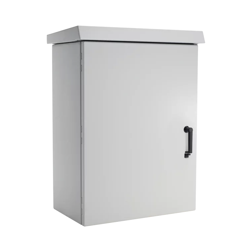 Gabinete Para Exterior OSP ComLine de 18 UR, 600 mm de Ancho, 500 mm de Profundidad De Aluminio, Color Gris Claro Con Protección NEMA 4/12/4X/3/3R; IP66