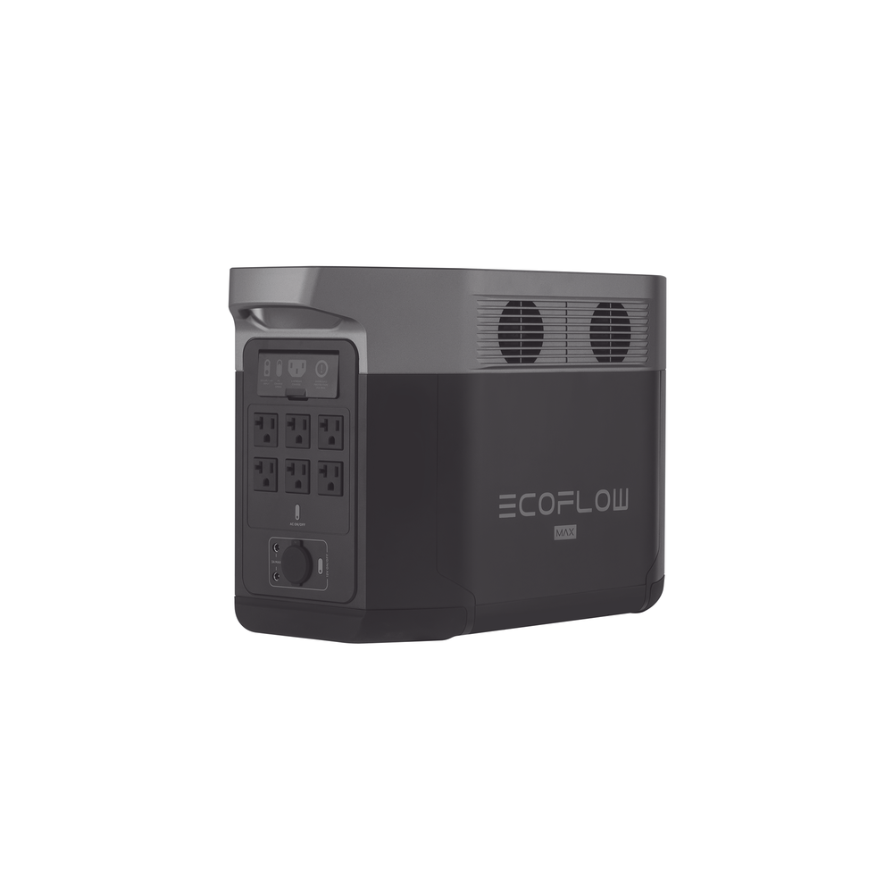EcoFlow DELTA 2 MAX | Estación de Energía Portátil 2048Wh Litio LFP / 6 AC 2400 W (Max. 3400W) / 2 USB-C 100W / Capacidad para Aumentar Respaldo / Soporta Cargador de Coche 10A a 12.6V / Conectividad WiFi y Bluetooth (App) / Carga Sol - Image 3
