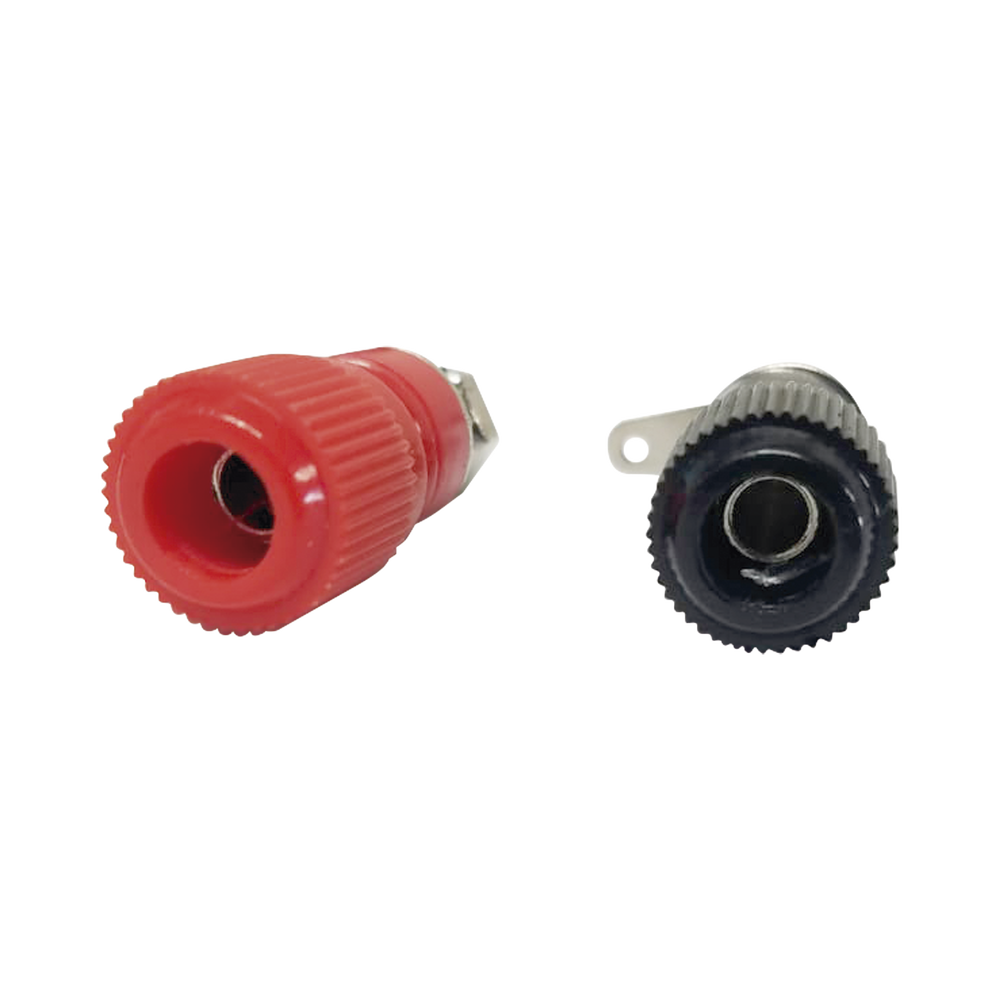Par de Bornes Negro/Rojo Aislados para Chasis. - Image 2
