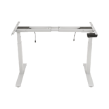 Base de Escritorio Motorizado Profesional / Altura Ajustable 60-125cm / Estructura Estable / Funcionamiento Suave / 3 Preset de Posiciones / Color Blanco / Soporta hasta 100Kg de carga