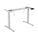 Base de Escritorio Motorizado Profesional / Altura Ajustable 60-125cm / Estructura Estable / Funcionamiento Suave / 3 Preset de Posiciones / Color Blanco / Soporta hasta 100Kg de carga