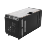 Consola Profesional para Monitoreo o Computo | Ranura para Base de Monitores | Microperforaciones | Luces LED Decorativas | Tomacorriente HTCM1U10C | Tapas Organizadoras de Cables | Niveladores | Rack para Montaje de Equipos | Ranura Pasaca