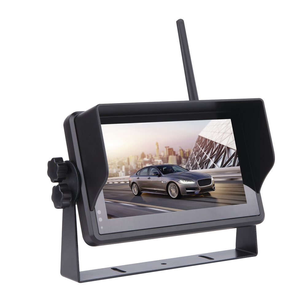Sistema Profesional Inalámbrico de Cámara de Reversa Infrarroja y Monitor Touch de 7" para Vehículos de Trabajo y Montacargas - Image 3