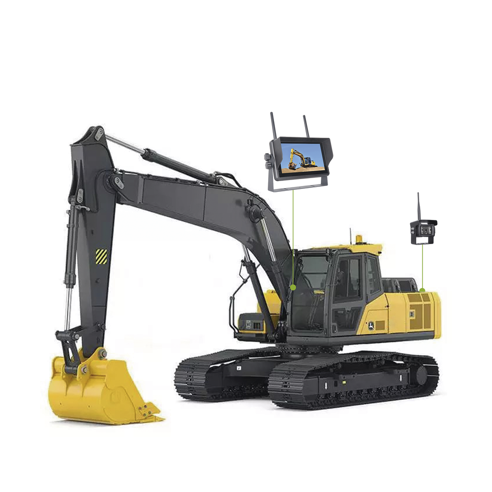 Sistema Profesional Inalámbrico de Cámara de Reversa Infrarroja y Monitor Touch de 7" para Vehículos de Trabajo y Montacargas - Image 10