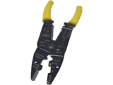 Pinza Cortacables / Pelacables 10 a 22 AWG con Plegador de Conectores.