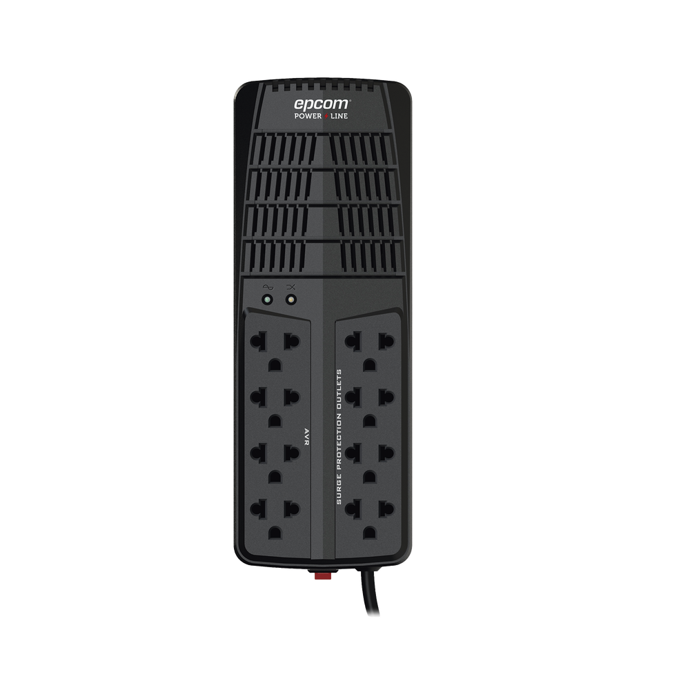 Regulador de Voltaje 2000 VA-1000 W / 4 Contactos con AVR / 4 Contactos con Supresor de Picos / Protección RJ11 - Image 3