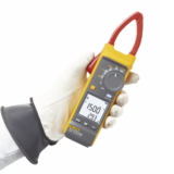 Pinza Amperimétrica de Corriente CC/CA de Verdadero Valor Eficaz con iFlex CAT III 1500 V. Ideal para Sistemas Solares, Eólicos, Baterías, Inversor, etc. Con Certificado de Calibración