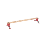 Barra de Conexión a Tierra StructuredGround™ para Telecomunicaciones y Centro de Datos, de 1/4" Grosor X 2" Ancho X 24" Largo.