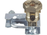 Abrazadera para Tierra Física en Base de Piso Falso, para Cables de 6 a 1/0 AWG. Para Pedestales Cuadrados de 7/8" y Circulares de 1" a 1 1/8"