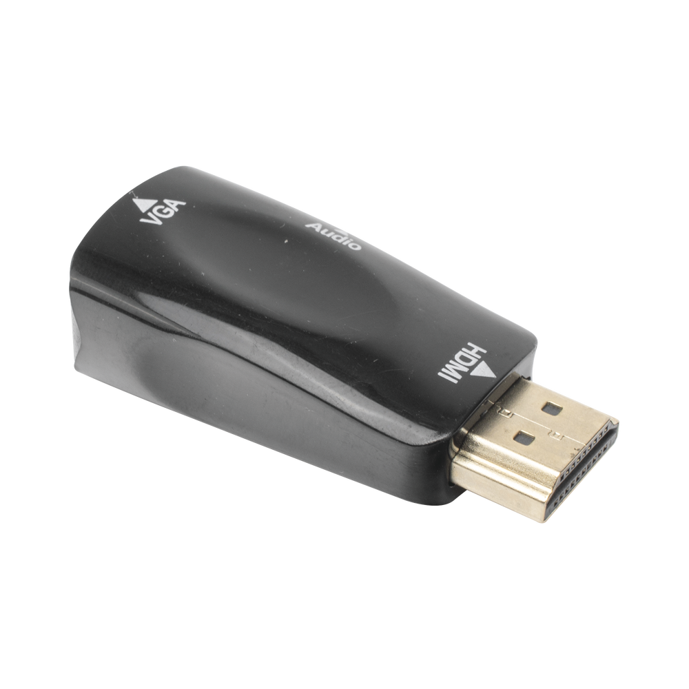 Adaptador (Convertidor) HDMI a VGA / HDMI Macho a VGA Hembra / Resolución 1920x1080 @ 60Hz / Adaptador de Audio de 3.5 mm / Chapado en Níquel - Image 3