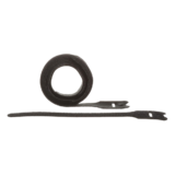 Kit de 10 Cintas de Contacto, de 12.7mm (.50in) de Ancho, 203mm (8in) de Largo, Color Negro