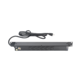 Multicontacto Horizontal (PDU) de 6 Contactos (NEMA 5-15R) Rack 19″ 1UR. Voltaje Entrada/Salida: 120Vca/15A