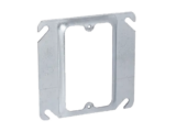 Sobretapa Cuadrada de 4" de Acero Galvanizado con realce de 1/4".