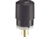 Clavija Negra 15 A 125 V CA 2 Polos 3 Hilos (NEMA 5-15P).