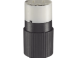 Conector de 15 A 125 V CA/ 2 Polos 3 Hilos/ Grado Industrial/ Color  Blanco y Negro/ NEMA 5-15R.