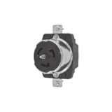 Receptáculo Trifásico con Bloqueo de Media Vuelta / 50 A 250 VCA / 3 Polos 4 Hilos / Grado Industrial / Color Negro.