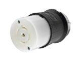 Conector Industrial con Bloqueo de Media Vuelta / 20 A 120/208 V CA / 4 Polos 5 Hilos / Color Blanco y Negro / Nema L21-20R/ Grado Industrial.